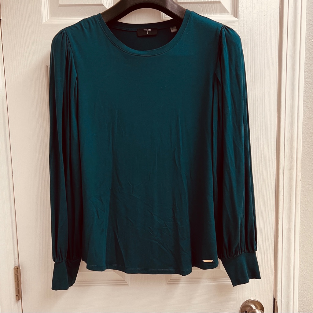 Tahari - Deep Teal Top - Medium
